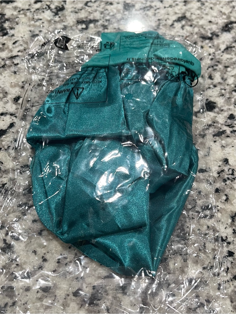 Satin Sleep Bonnet  - Emerald Green - Picture 7 of 8